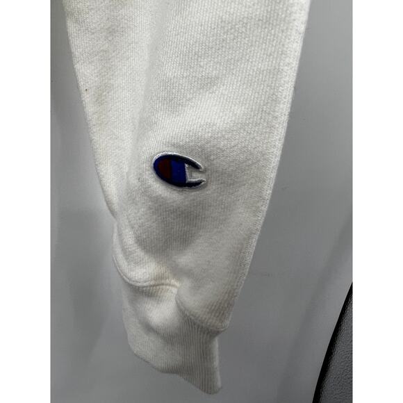 Champion‎ Women's Reverse Weave Crewneck Pullover Sweater Stretch White Size M - Picture 7 of 7